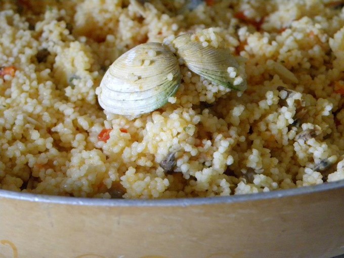 Cous cous di vongole all'ultimo minuto 