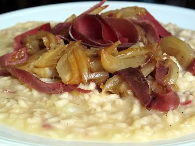 Risotto alla birra e speck in pentola a pressione - Cotto in un click