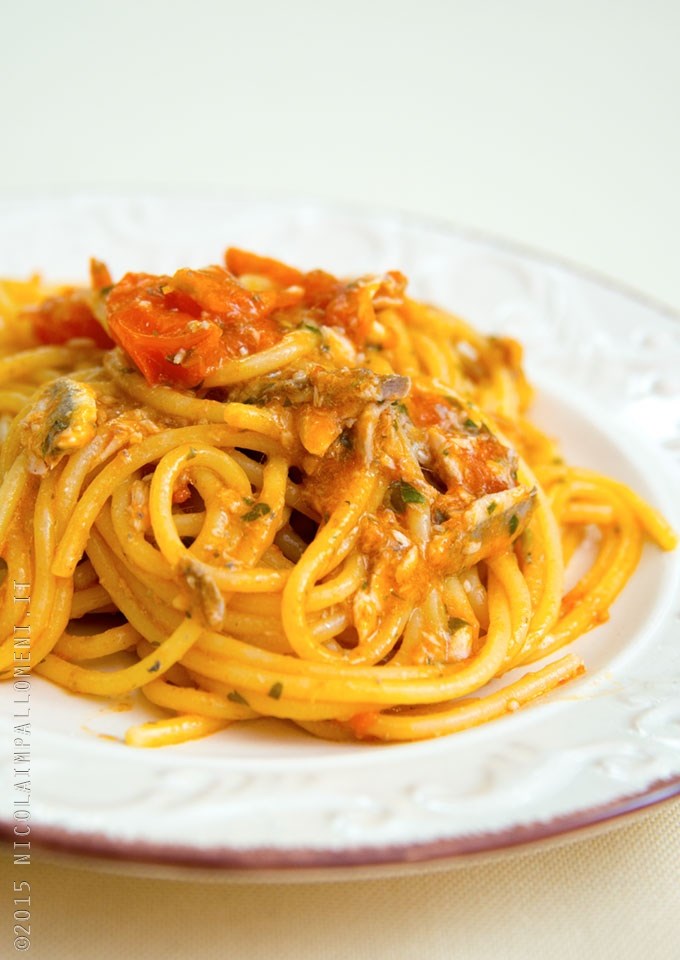 Spaghetti con i sardoni