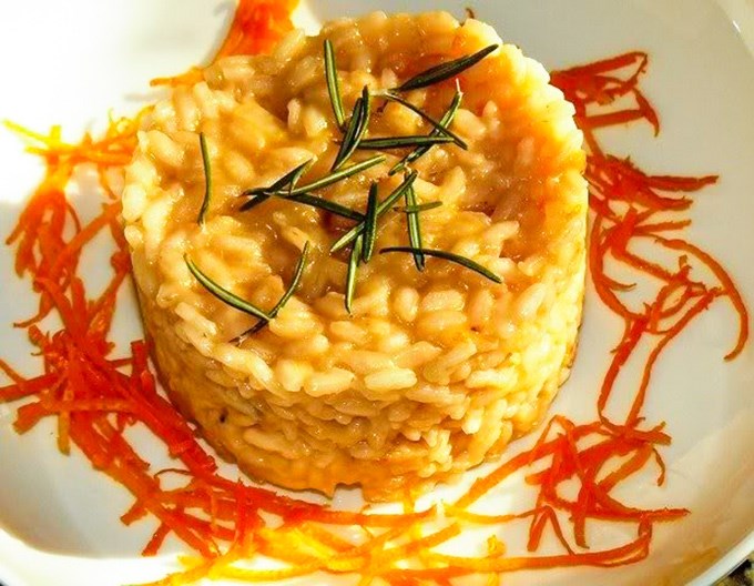 Risotto arancia e rosmarino